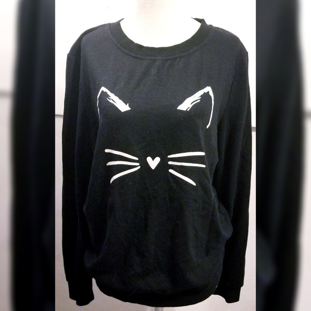 Cat Sweatshirt • Kitten Face Sweatshirt